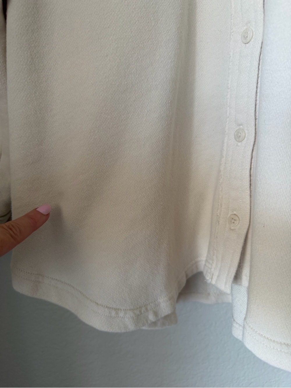 Aerie LumberJane Oversized Shirt Jacket Toasted Coconut Size Small Cozy Layering - Picture 5 of 7